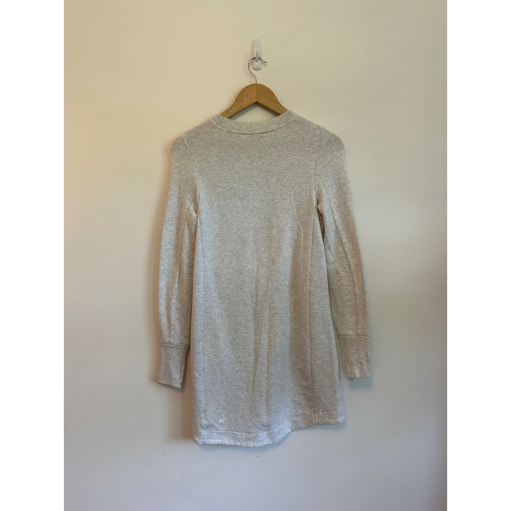 Athleta Light Gray Heather Tencel Sweatshirt Dress | Size XS - Picture 3 of 6